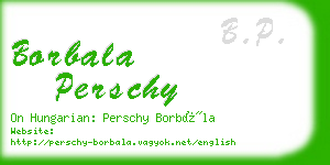 borbala perschy business card